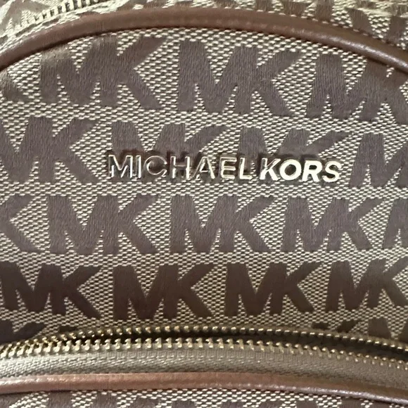Michael Kors Brown Logo Mini Backpack - Picture 5 of 8